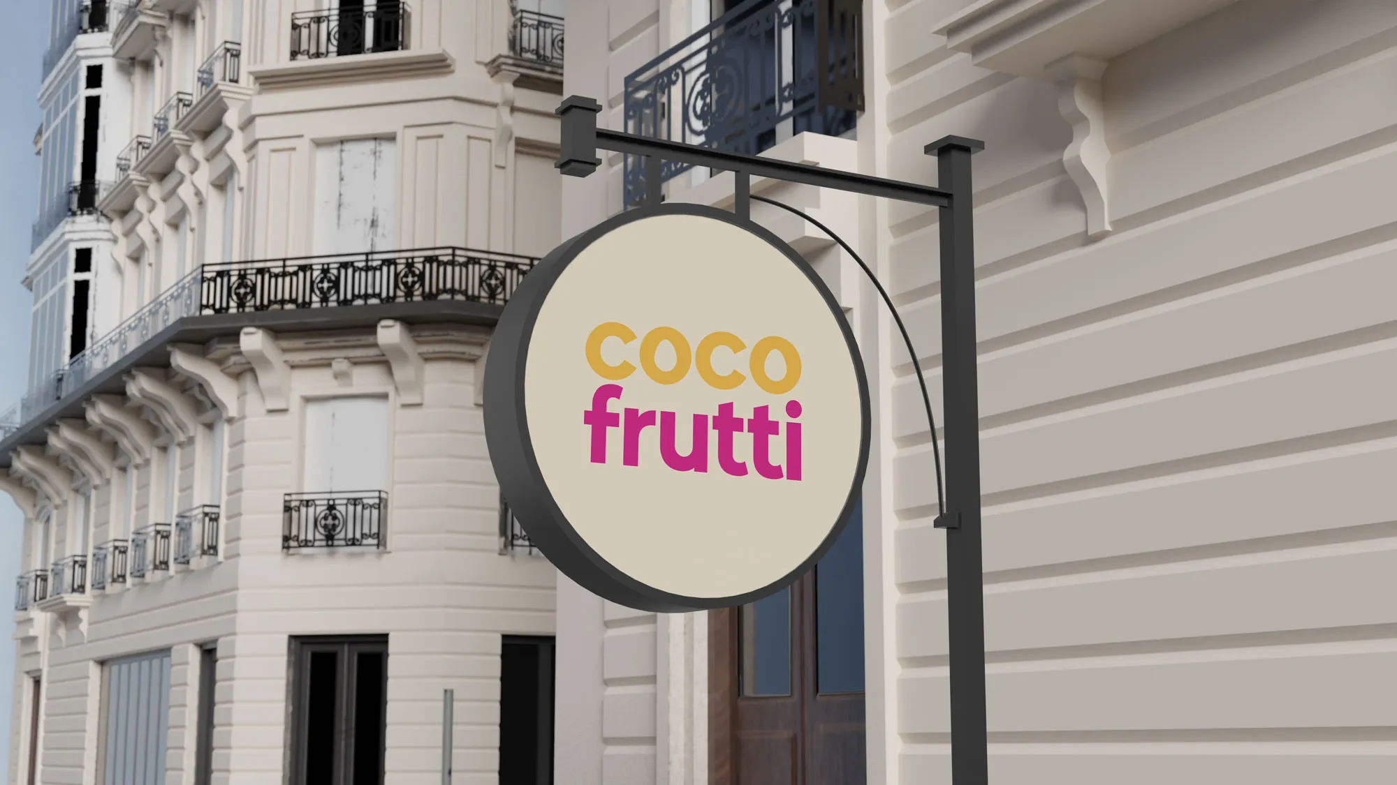 Façade d'un restaurant Coco Frutti